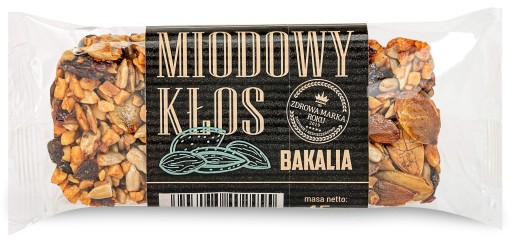HONEY KŁOS tyčinka, sušené ovocie, mandle, tekvica, med, 45 g