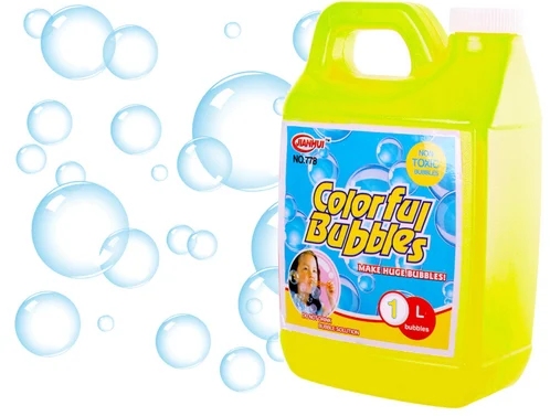 Tekutina na výrobu mydlových bublín, zásoba 1 liter