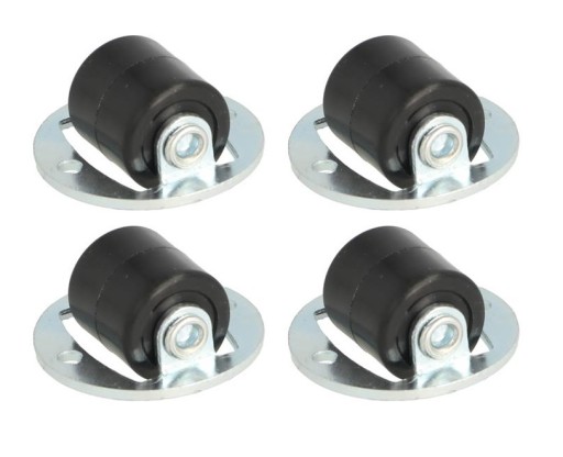 Wheel Roller zapustený fi14 čierny - 4 ks