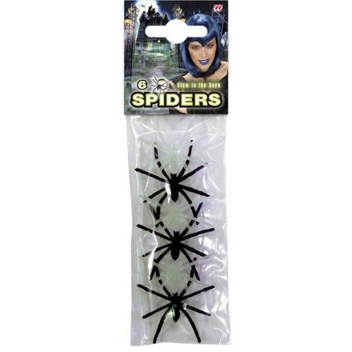 SVIETIACE PAVÚKY HALLOWEENSKÉ DEKORÁCIE PAVÚK 6 KS