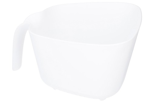 CEDNÍK Plastový univerzálny cedník s rukoväťou, biely, kuchynský, 2,4 l, veľ