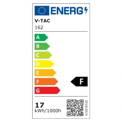 V-TAC LED žiarovka SAMSUNG CHIP 17W E27 A65 VT-217 3000K 1521lm Záruka 5 rokov