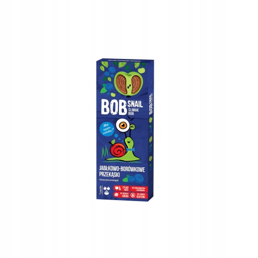 SNAIL Snack Jablko Čučoriedka 30g BOB SLIM