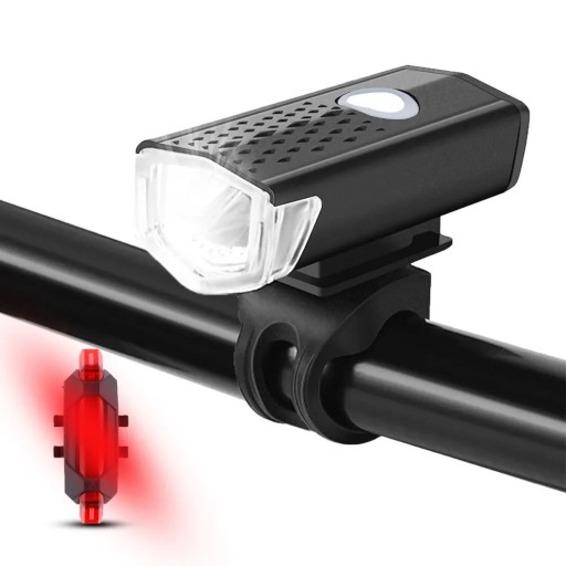 L1 LED BIKE SVETLO PREDNÉ ZADNÉ USB BICYKLOVÝ SET