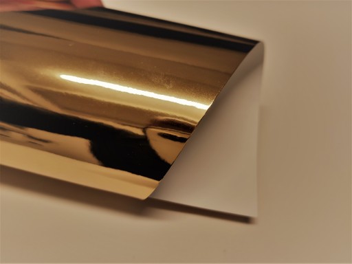 Zlatý zrkadlový dekoračný kartónový papier 250g A5 20 listov