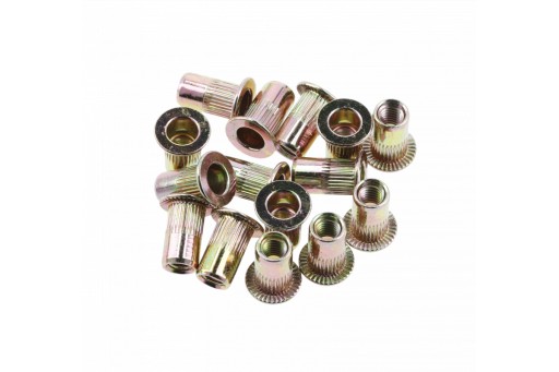 Oceľové nitovacie matice M5 20 kusov Hogert Technik HT2C177