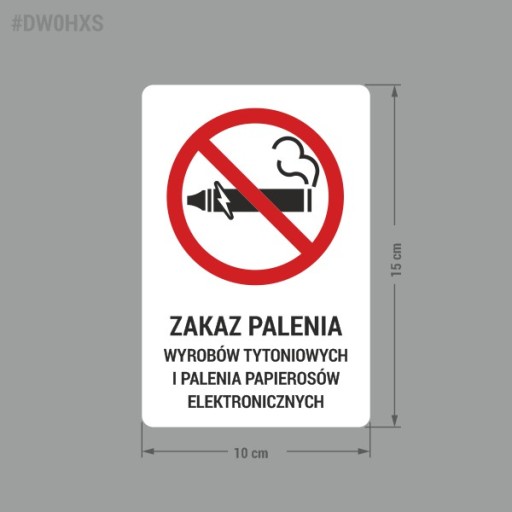 Nálepka Zákaz fajčenia, reštaurácia, kancelária 10x15