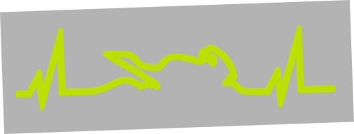 Fluorescenčné nálepky na motorkársku helmu LIFE LINE