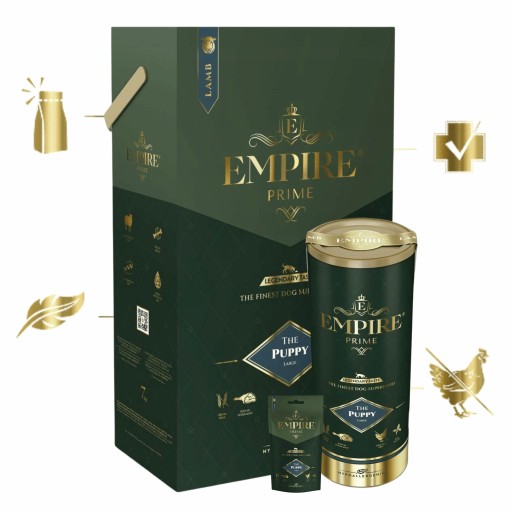 EMPIRE PRIME SUCHÉ KRMIVO PRE MLADÉ ŠTENIATKA VEĽKÝCH A STREDNÝCH PLEMIEN, ĽAHKO Stráviteľné 50 g