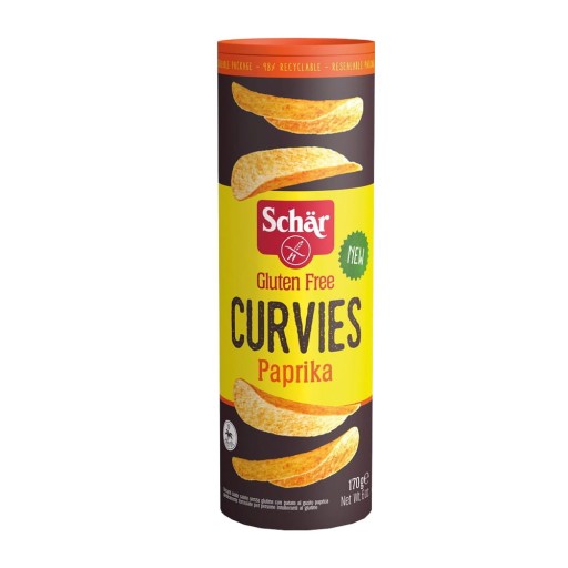 Curvies Paprikové lupienky bezlepkové 170g Schar