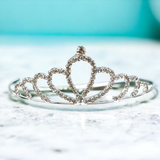 CROWN DIADEM BAND DIAMONDS PRINCESS