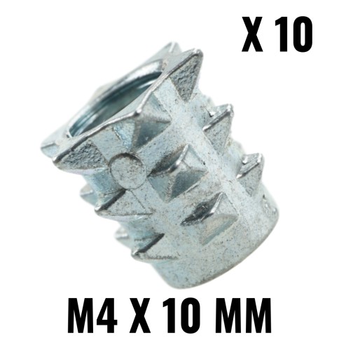 Nabíjacie hrdlo bez nákružku na drevo M4 x 10 mm
