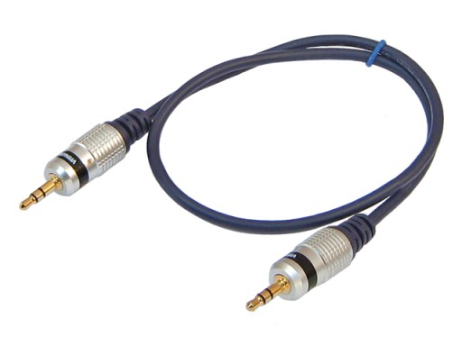 JACK kábel 3,5mm 3P TRS stereo zástrčka-zástrčka VITALCO 0,5m