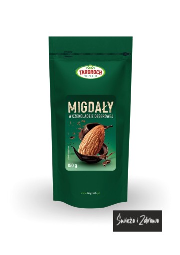Mandle v tmavej čokoláde 150 g Targroch