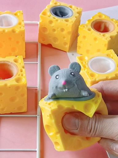 MOCHI SQUISHY SYROVÁ MYŠ GNIOTEK ANTISTRESOVÁ MYŠ