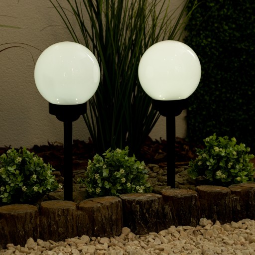 SLNEČNÁ LAMPA Záhradná LED LAMPA POHNANÁ GUĽOVÁ GUĽA 15cm OSTROŽ