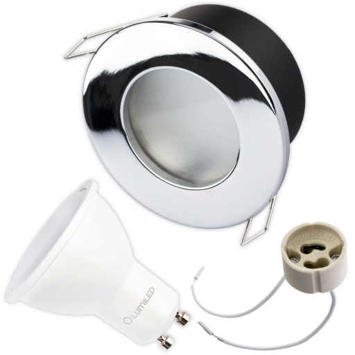 HALOGÉNové svietidlo Hermetický stropný podhľad + GU10 10W LED žiarovka