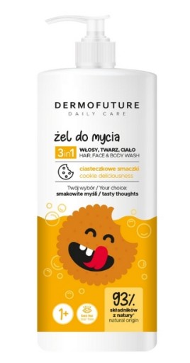 Dermofuture Daily Care Kids Gel 3v1 na umývanie tváre, tela a vlasov Ciastec