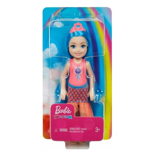 BARBIE CHELSEA DREAMTOPIA BÁBIKA MORSKEJ VÍLY 15 CM