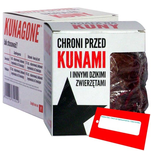 KUNAGONE prírodný odpudzovač kún do auta, domova, 1-bal