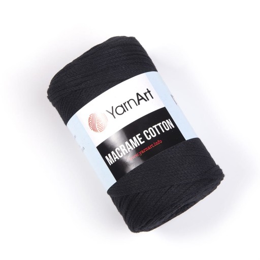 Struna YarnArt Macrame Cotton 750 - čierna