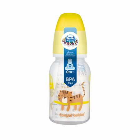 Úzka fľaša 120ml Afrika ŽLTÁ