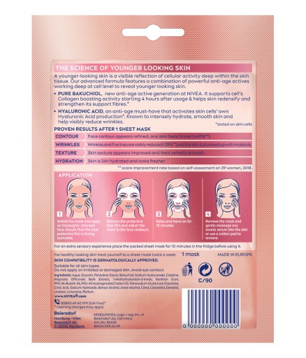 Plechová maska NIVEA CELLULAR EXPERT LIFT