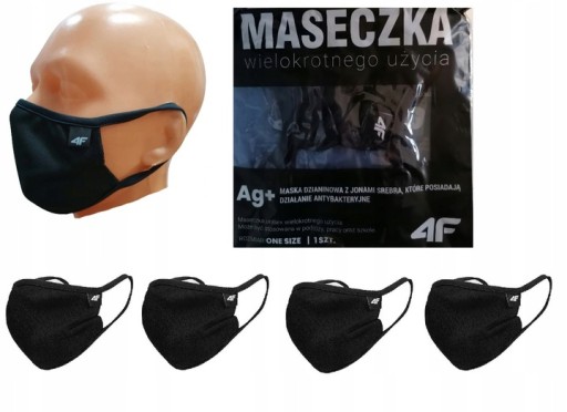 Ochranná maska s iónmi striebra 4F 1 ks.
