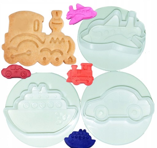 COOKIE CUTTERS TRAKTOR RÝPADLO DOZER stavebné vozidlá 4 ks