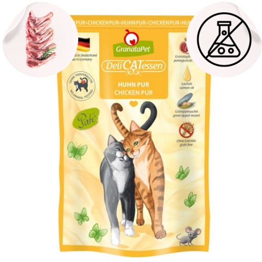 GranataPet DeliCatessen Pure Chicken Mokré krmivo pre mačky 85 g