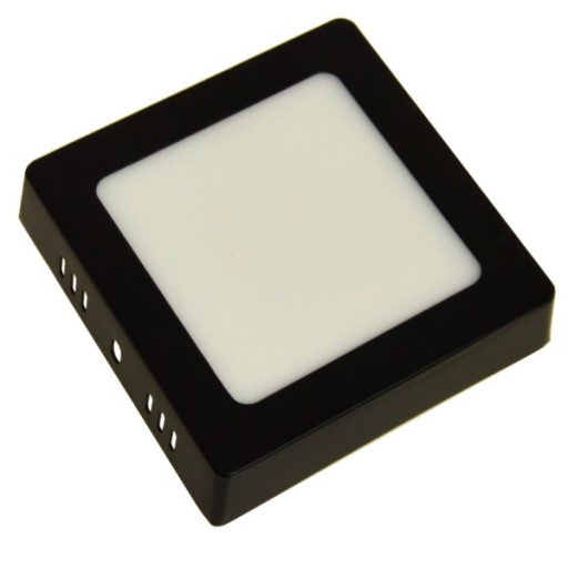 PODSVRCHOVÁ LAMPA Gerry Panel 6W LED 230V 4000K čierna 11cm x 11cm Štvorc.