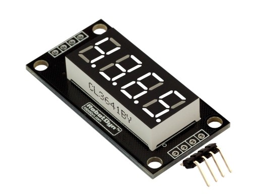 620 LED zobrazovací modul 4-miestny TM1637 biely