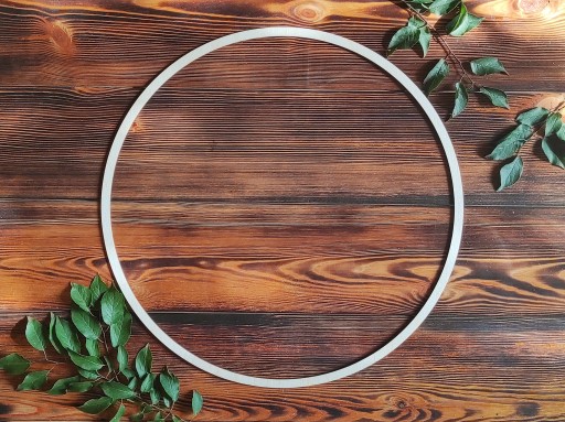 DECOUPAGE CIRCLE obruč na lapače snov 38 cm háčik
