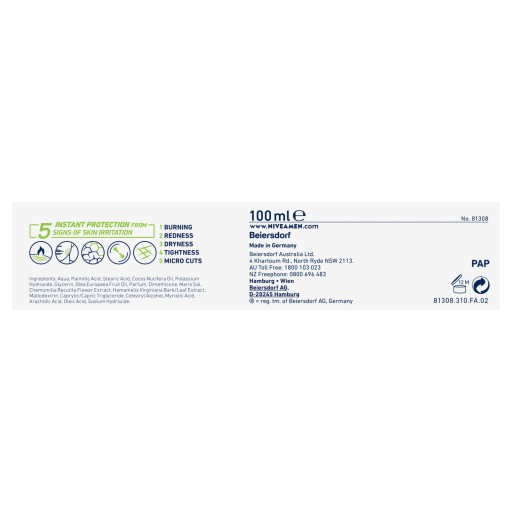 NIVEA MEN SENSITIVE Pánsky upokojujúci krém na holenie pre citlivú pokožku 100 ml
