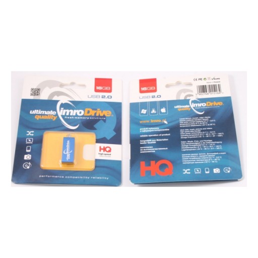 Imro pendrive 16GB USB 2.0 Edge modrý