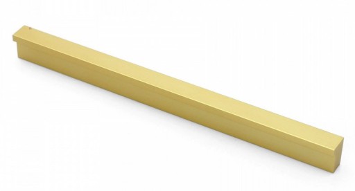 Rovná nábytková úchytka UA02, matná zlatá, L-128/158 mm