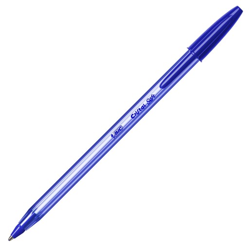 BIC CRISTAL MÄKKÝ GUĽOVÝ BOD MODRÁ HRÚBKA 1,2 MM S ČIAPKOM KANCELÁRSKA ŠKOLA