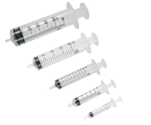 Sada 8 ks elektrotechnických striekačiek 2-50ml