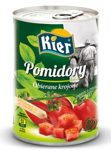 Ošúpané paradajky nakrájané na kocky 400 g srdiečka