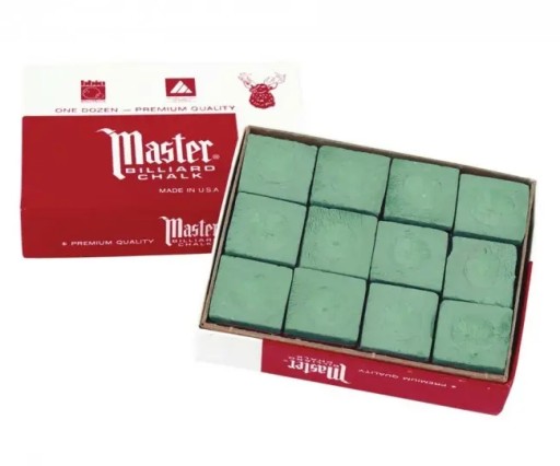 Master billiard krieda 12 ks/bal Zelená