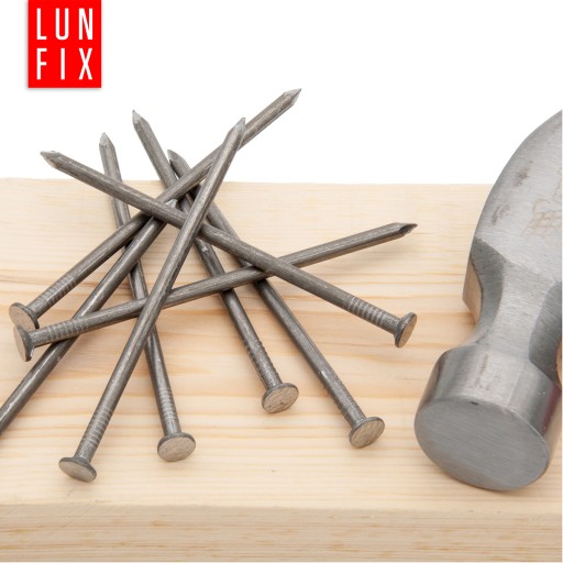 Stavebné klince 125 mm, čierne, hladké, priemer 4,5, 1kg