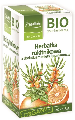 RAKYTNÍKOVÝ ČAJ S MÄTOU A BIO BIO 36 g