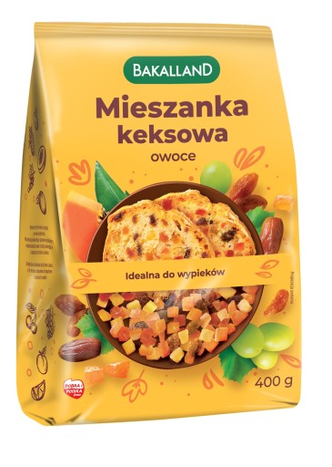 Bakalland koláčová zmes zo sušeného ovocia 400g na ovocný koláč, pečivo, koláče