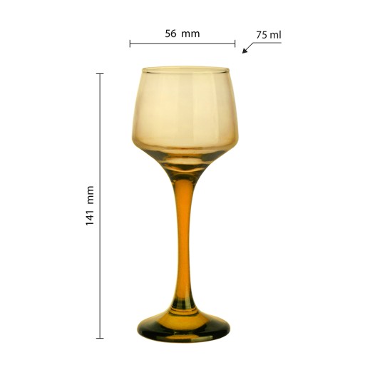 POHÁRKO NA LIKÉRY, LIKÉR, VODKA 75 ml MED