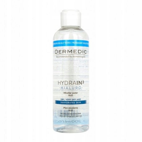 DERMEDIC HYDRAIN3 HIALURO Liquid 200 ml Micelárka 06