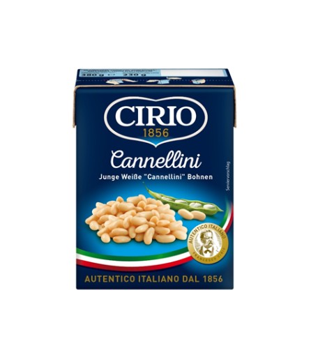 Fazuľa Cannellini v balení Tetra Recart 380 g CIRIO