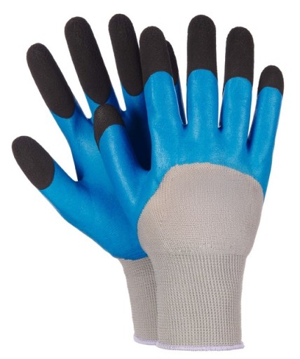 6 párov odolných latexových pracovných rukavíc odolných voči oderu 10