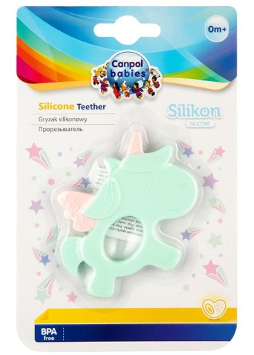 Canpol Silikónové detské hryzátko Unicorn