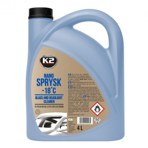 K2 Kvapalina do ostrekovačov zimný NANO SPRAY -18C 4L