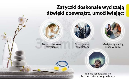 Klasické štuple do uší 3M so šnúrkou